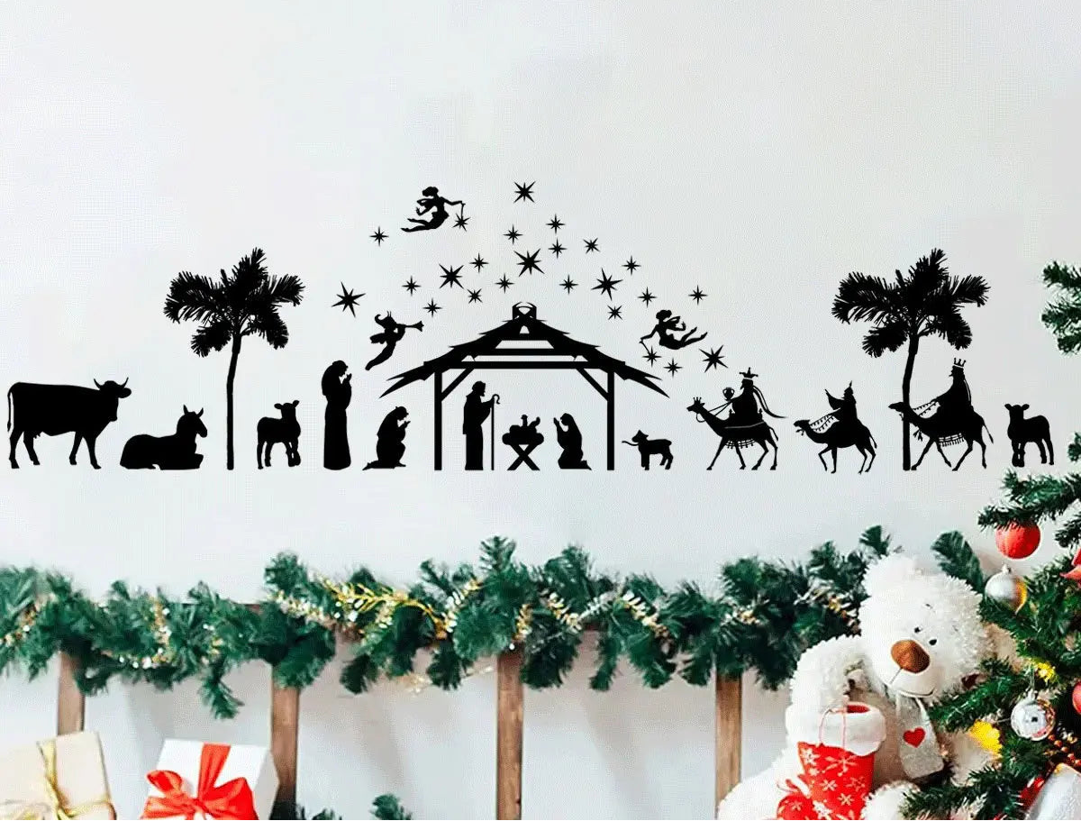 Stickers crèche Noël